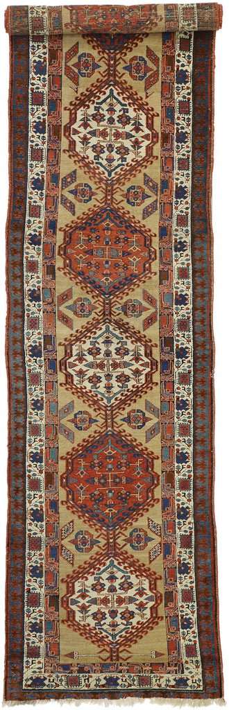 3 x 14 Antique Persian Sarab Rug 72989