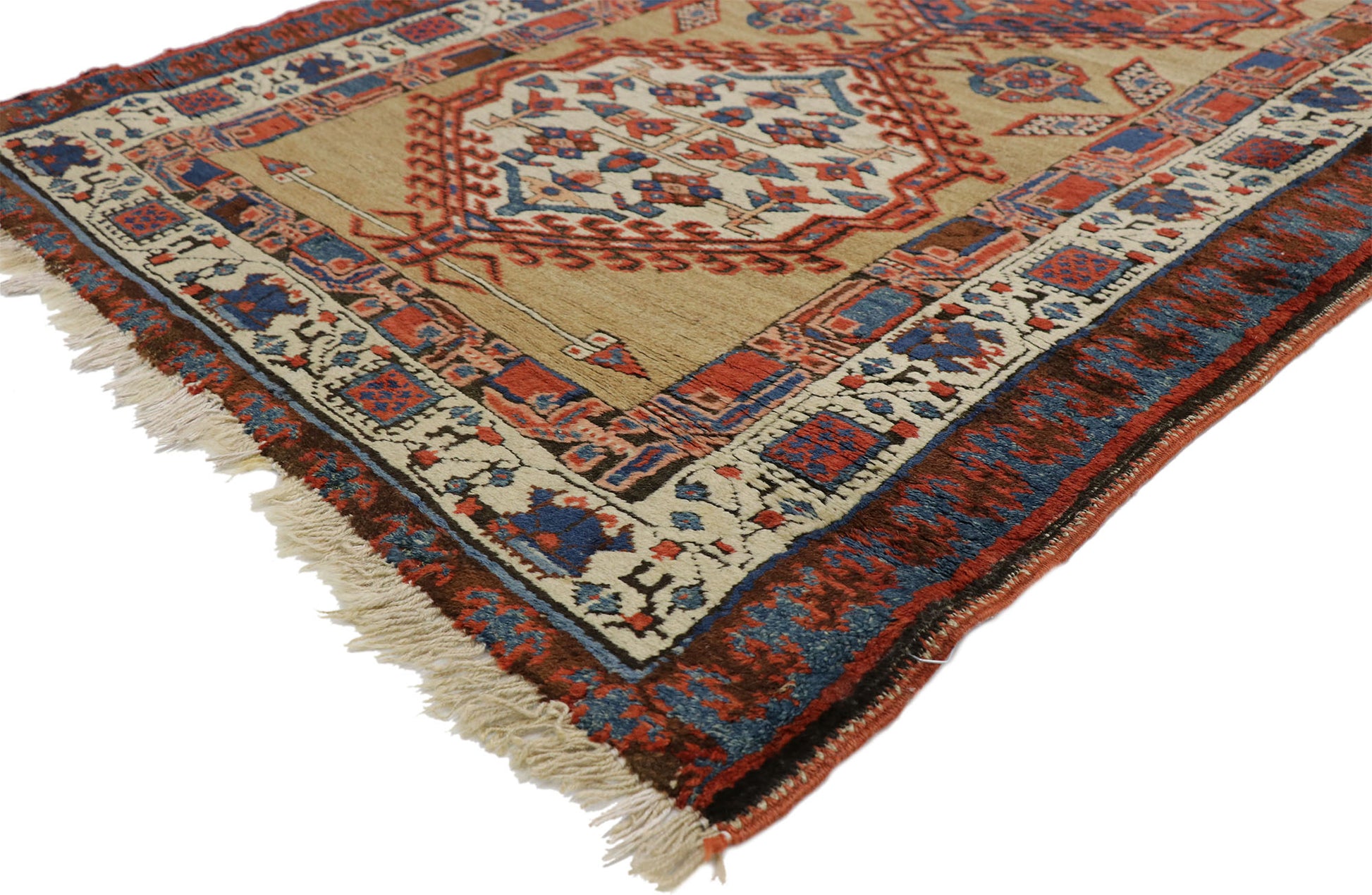 3 x 14 Antique Persian Sarab Rug 72989