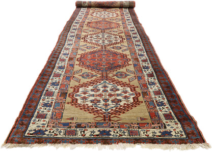 3 x 14 Antique Persian Sarab Rug 72989