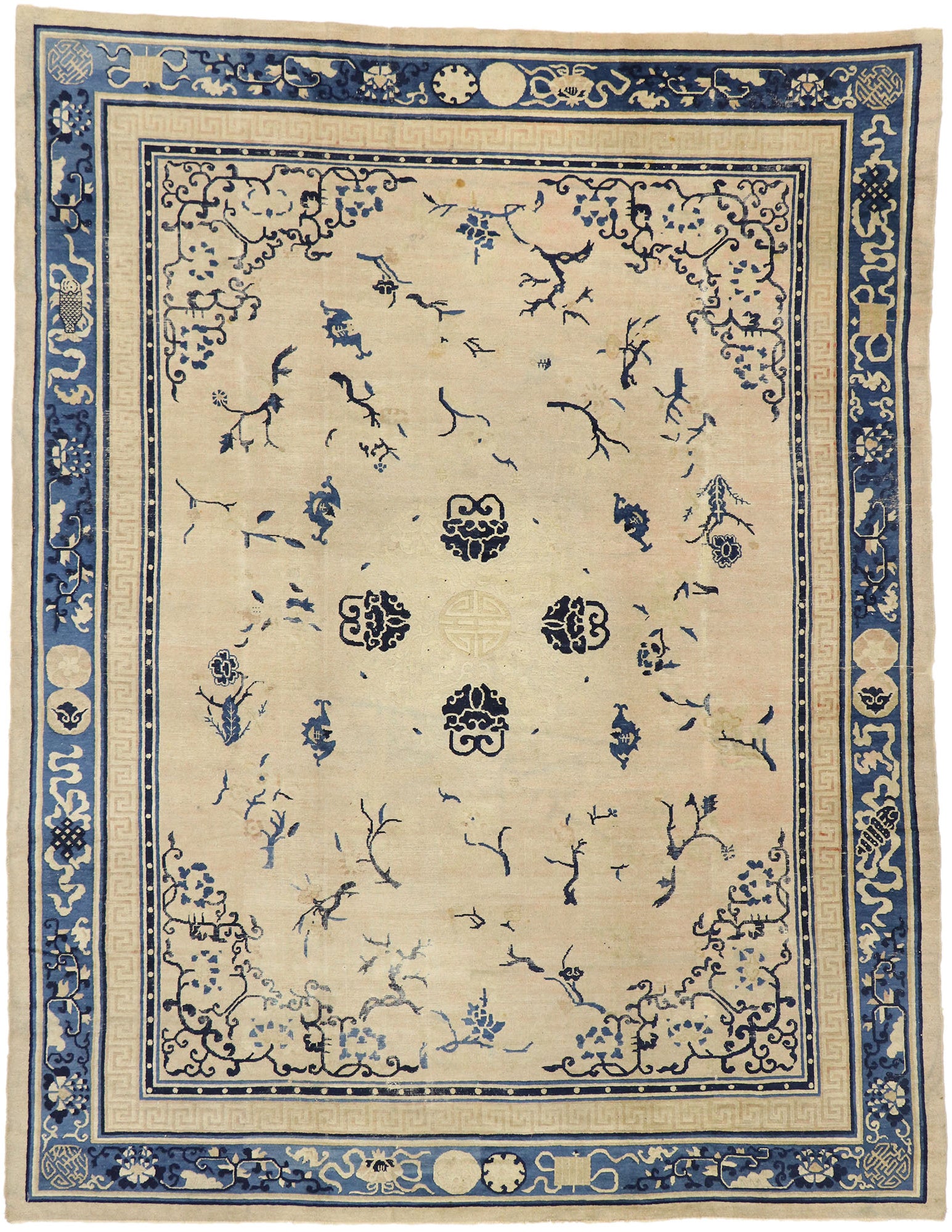 9 x 11 Antique Chinese Peking Rug 72991