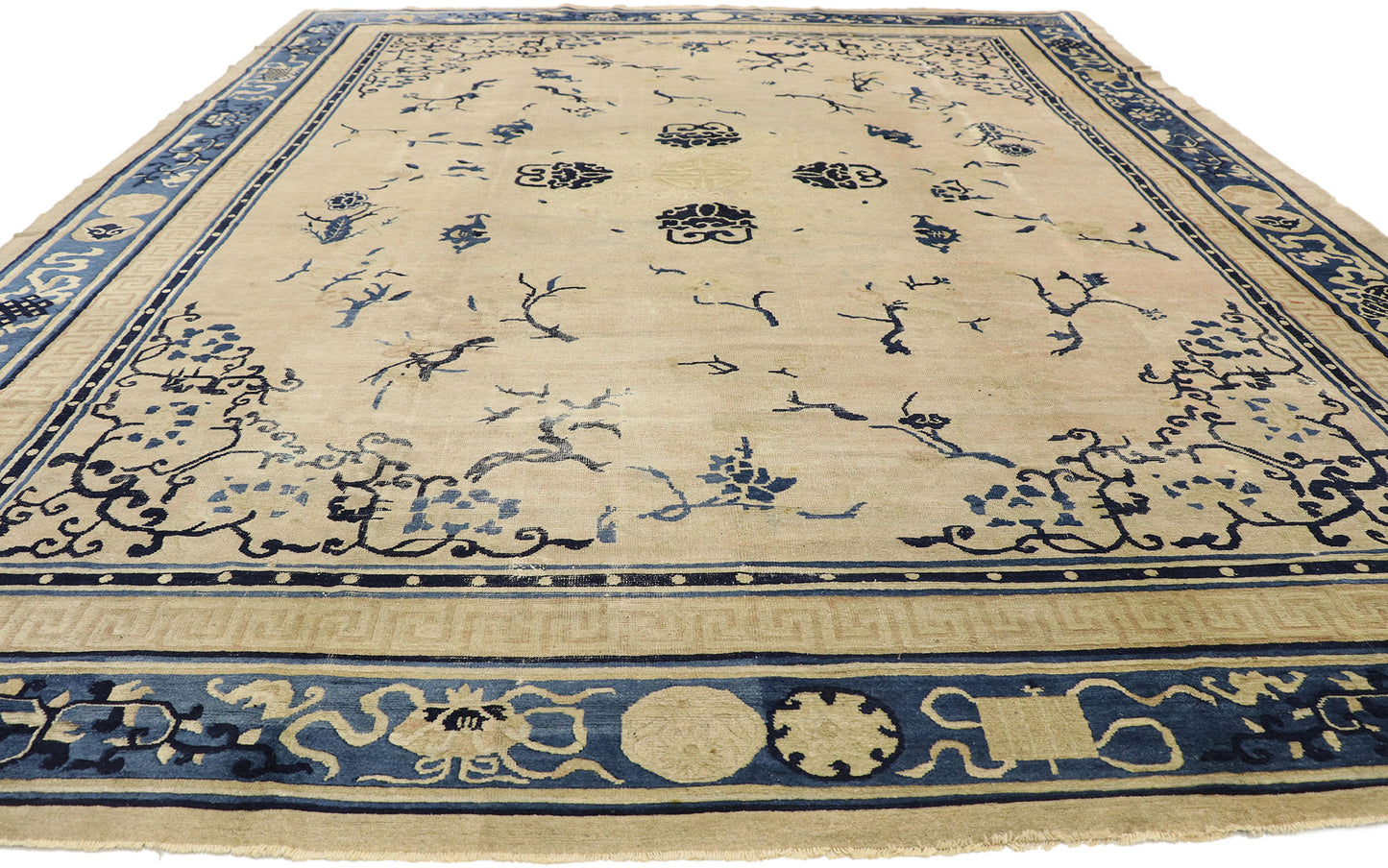 9 x 11 Antique Chinese Peking Rug 72991