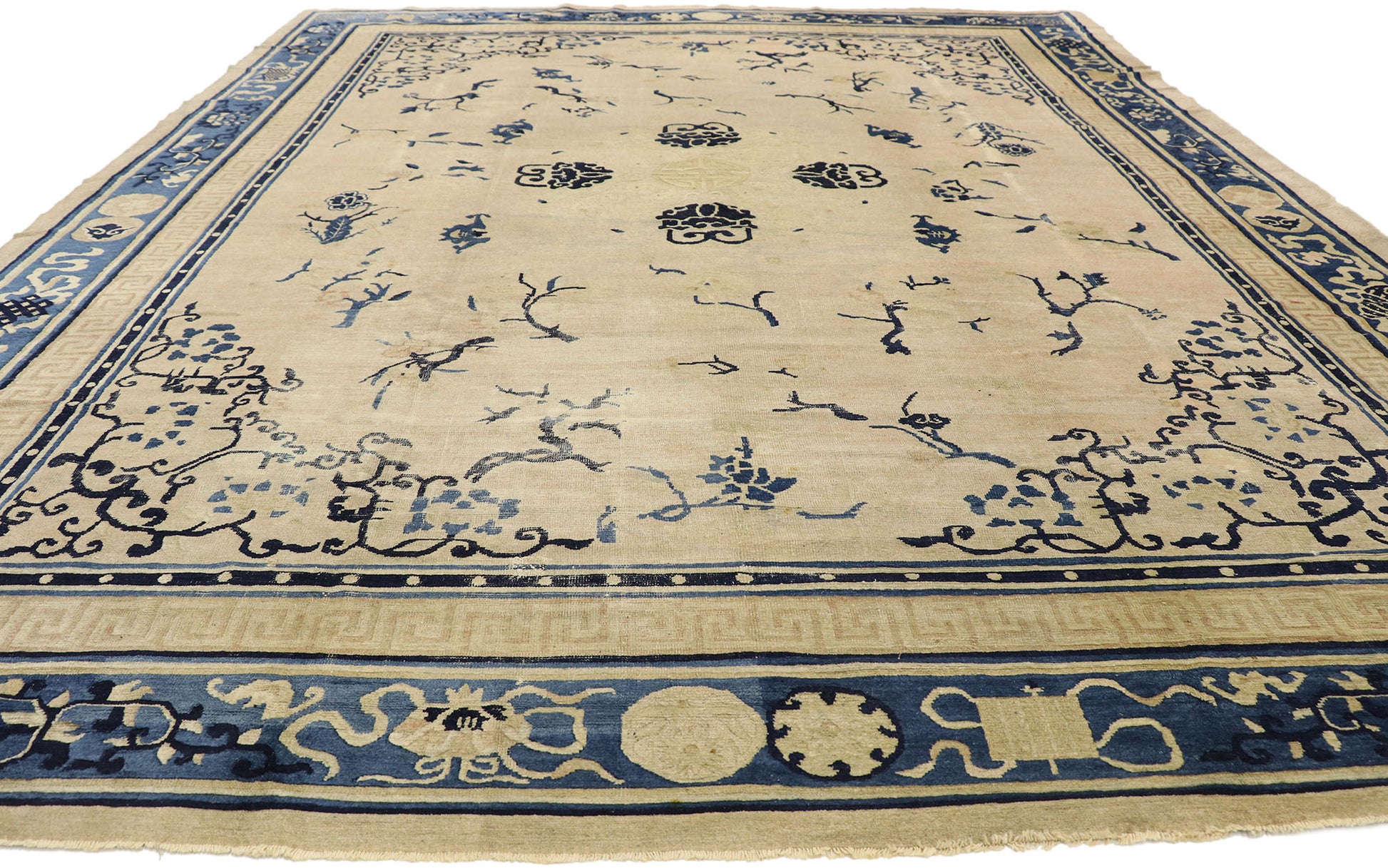 9 x 11 Antique Chinese Peking Rug 72991