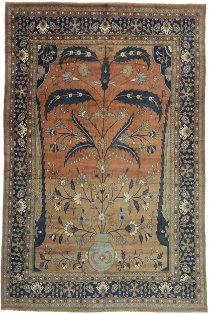 14 x 21 Vintage Persian Mahal Rug 72997