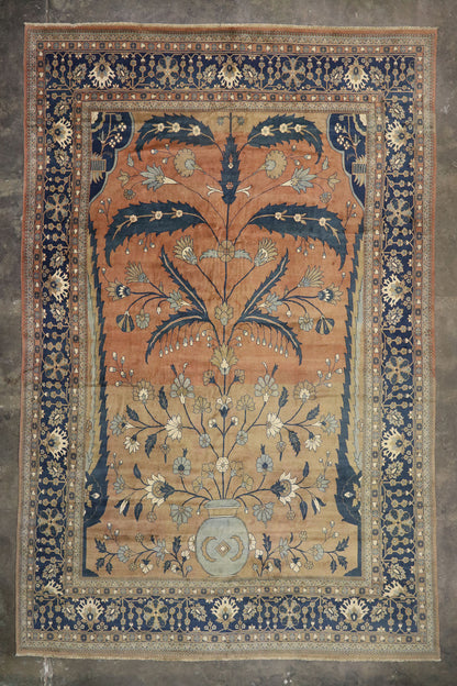 14 x 21 Vintage Persian Mahal Rug 72997