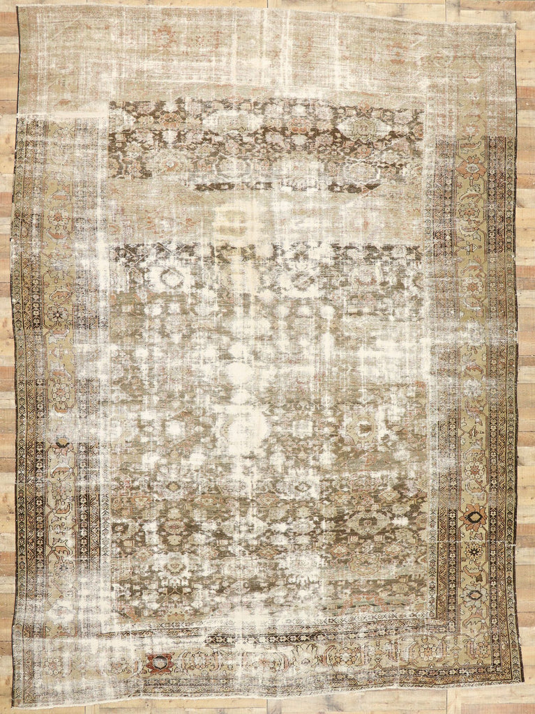 11 x 15 Antique-Worn Persian Sultanabad Rug 73021