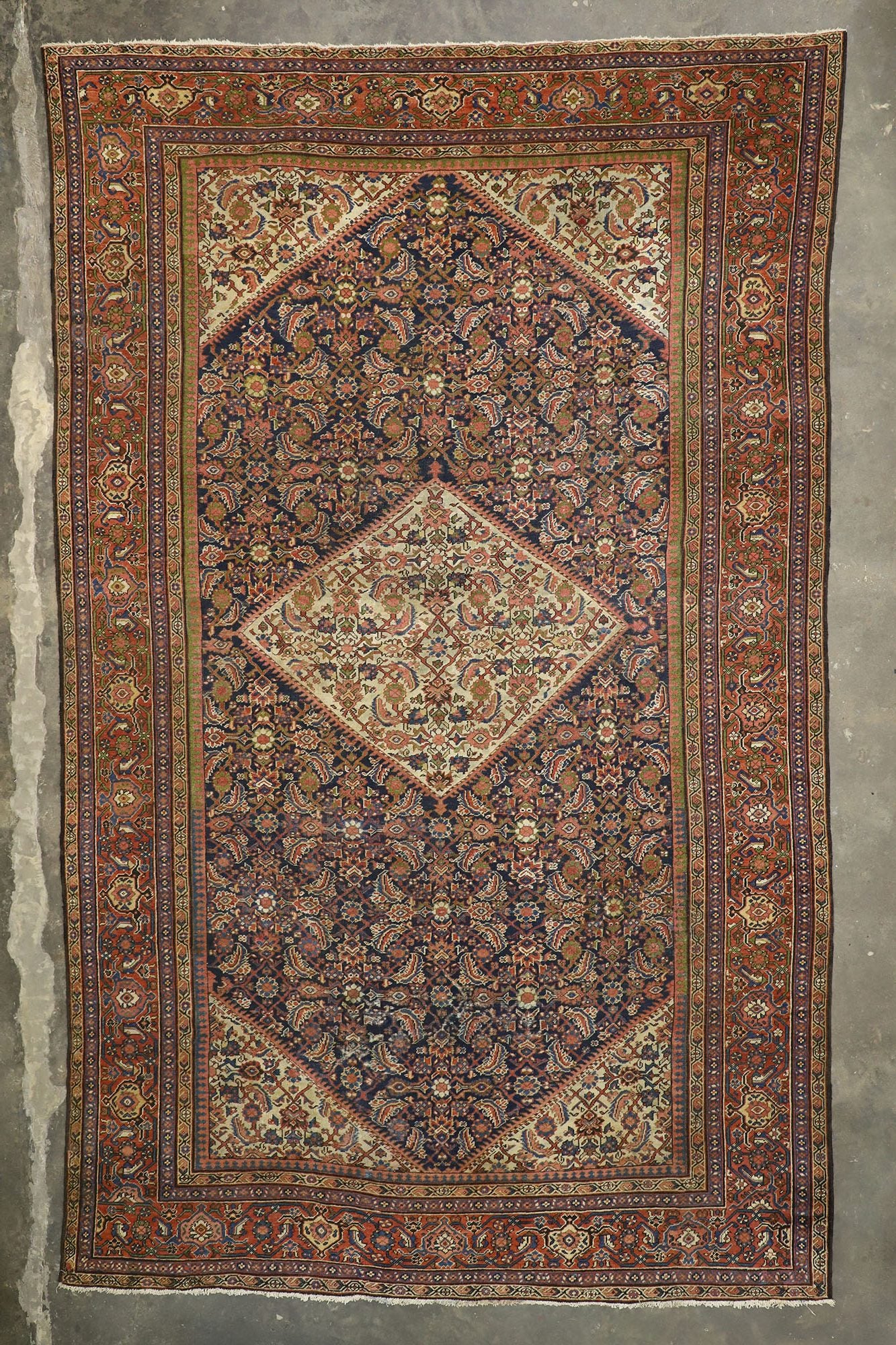 11 x 17 Antique Persian Farahan Rug 73023