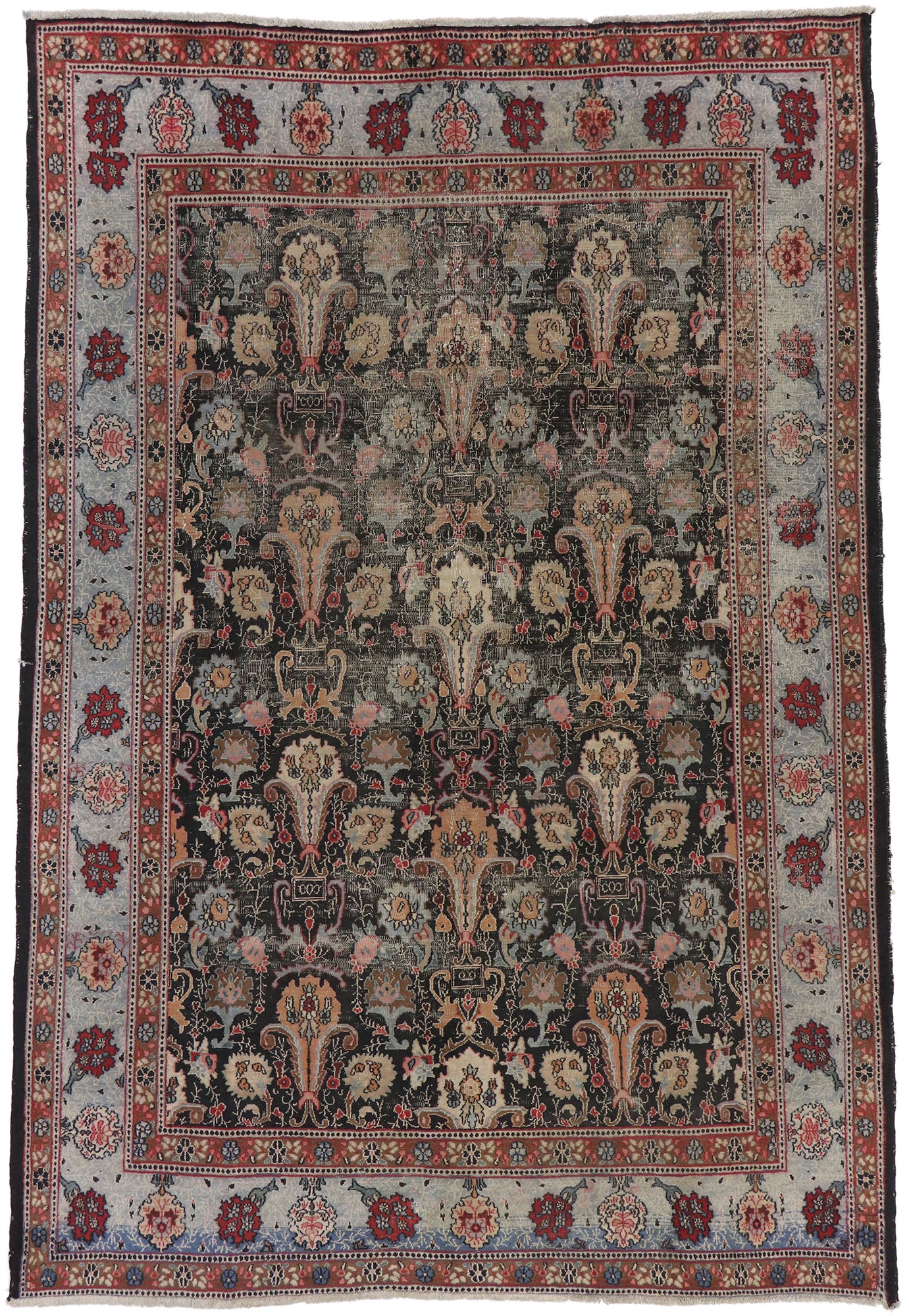 7 x 10 Antique Persian Khorassan Rug 73046