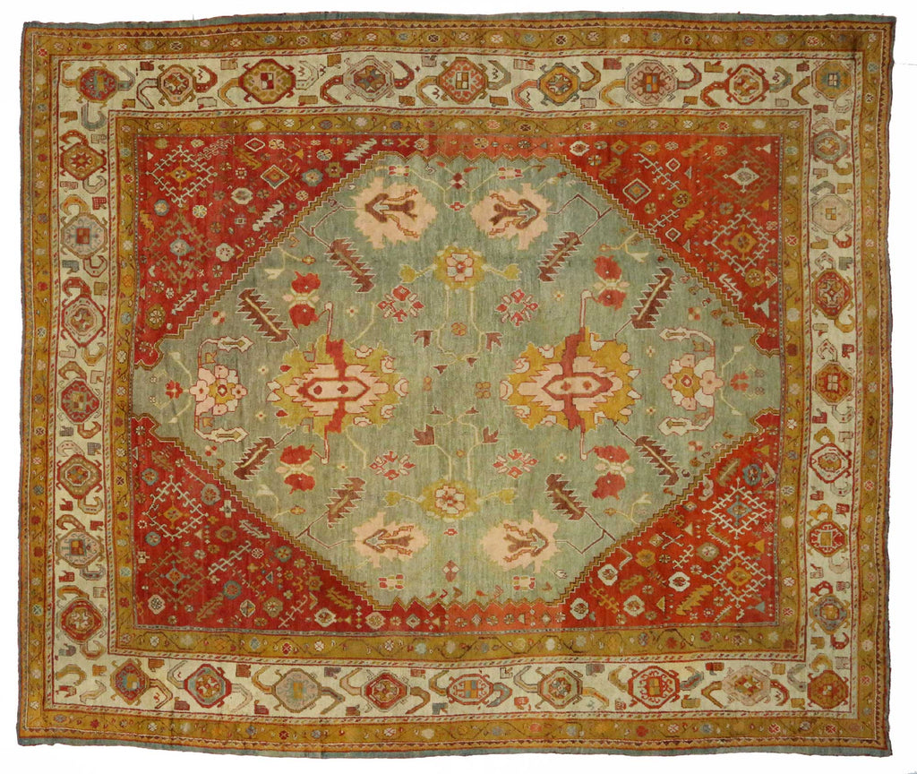 16 x 19 Antique Turkish Oushak Rug 73047