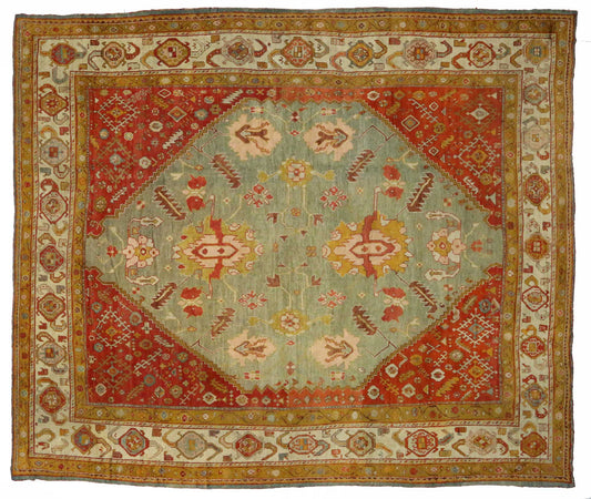 16 x 19 Antique Turkish Oushak Rug 73047