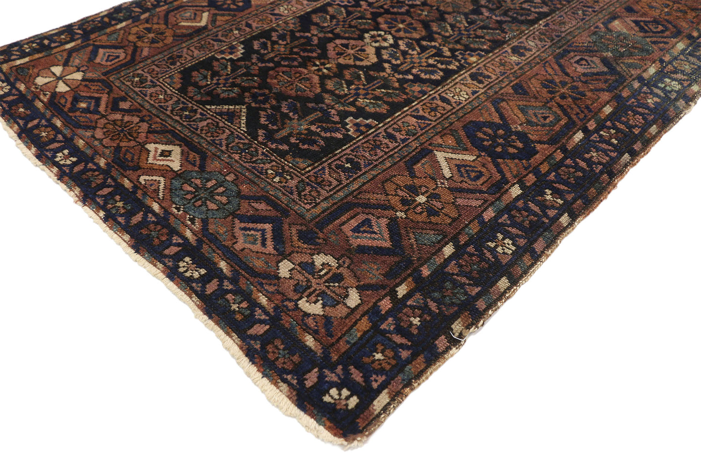 3 x 6 Antique Persian Hamadan Rug 73071