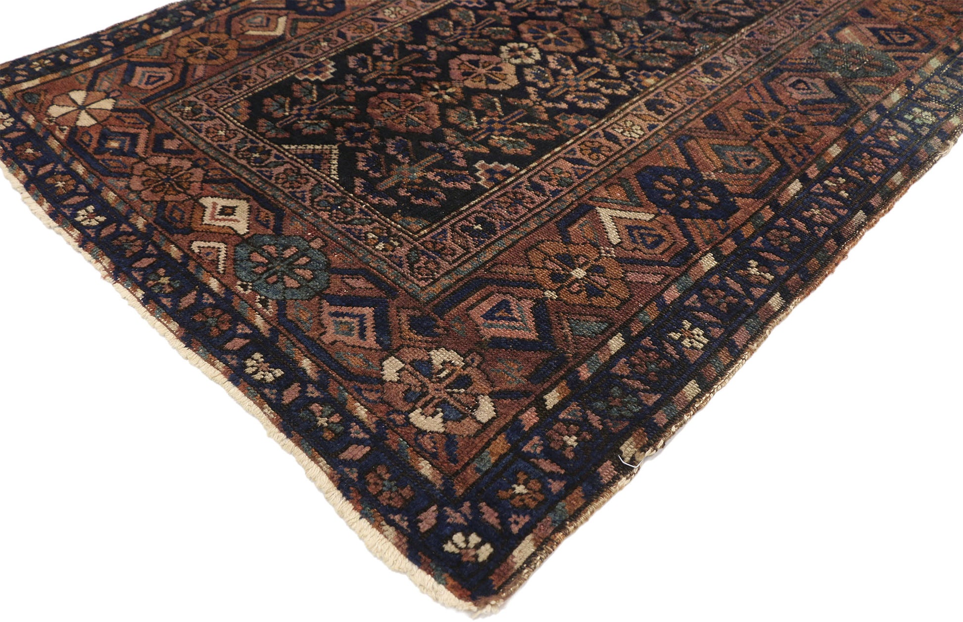 3 x 6 Antique Persian Hamadan Rug 73071