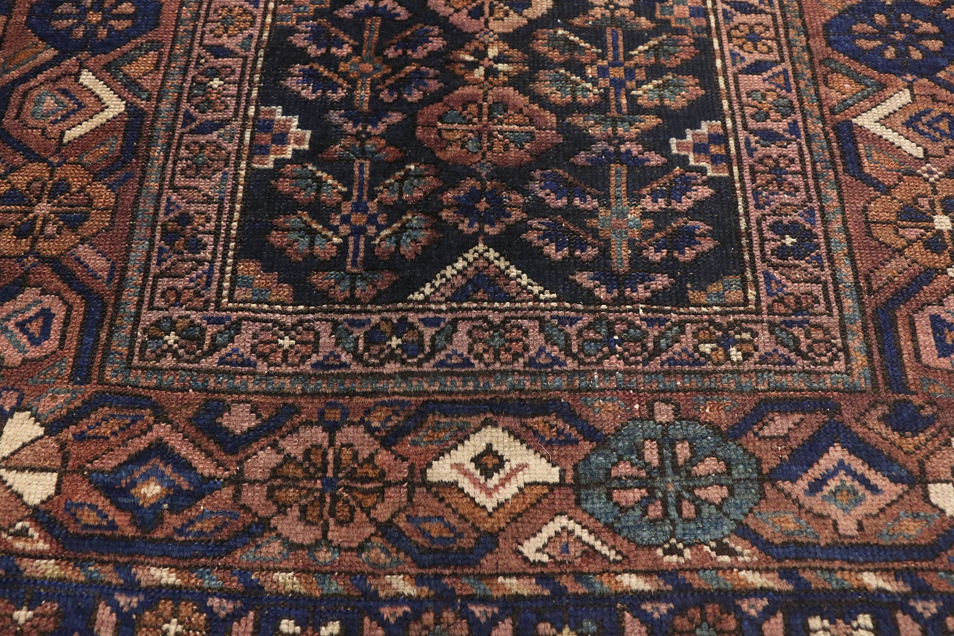 3 x 6 Antique Persian Hamadan Rug 73071