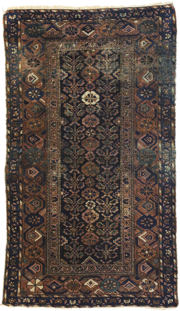 3 x 6 Antique Persian Hamadan Rug 73071