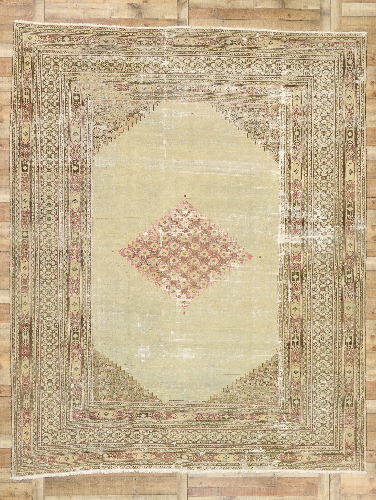 10 x 13 Antique Persian Khorassan Rug 73072