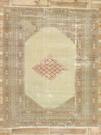 10 x 13 Antique Persian Khorassan Rug 73072