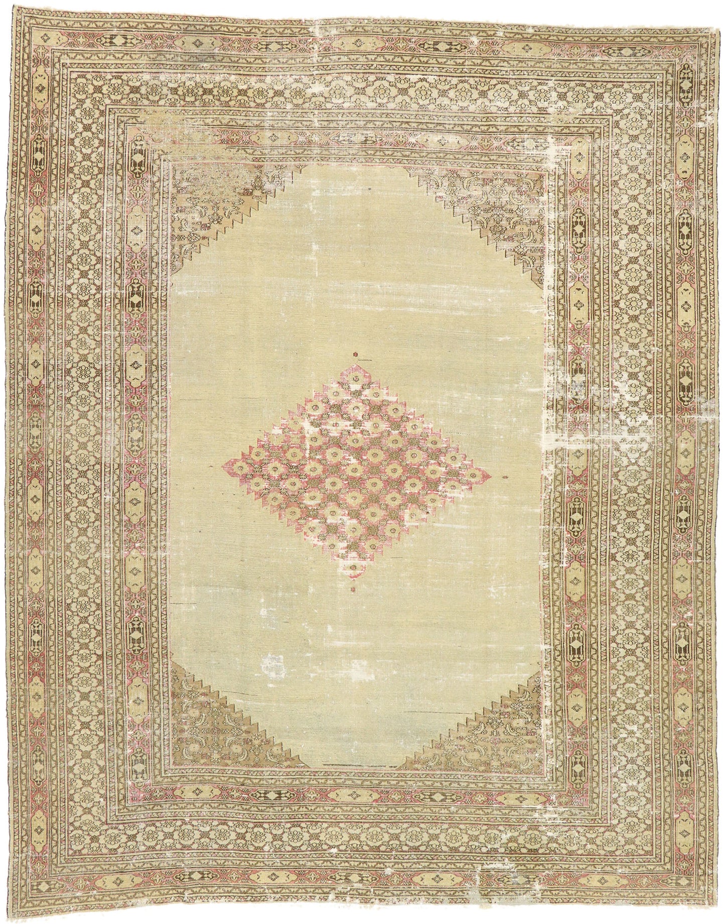 10 x 13 Antique Persian Khorassan Rug 73072