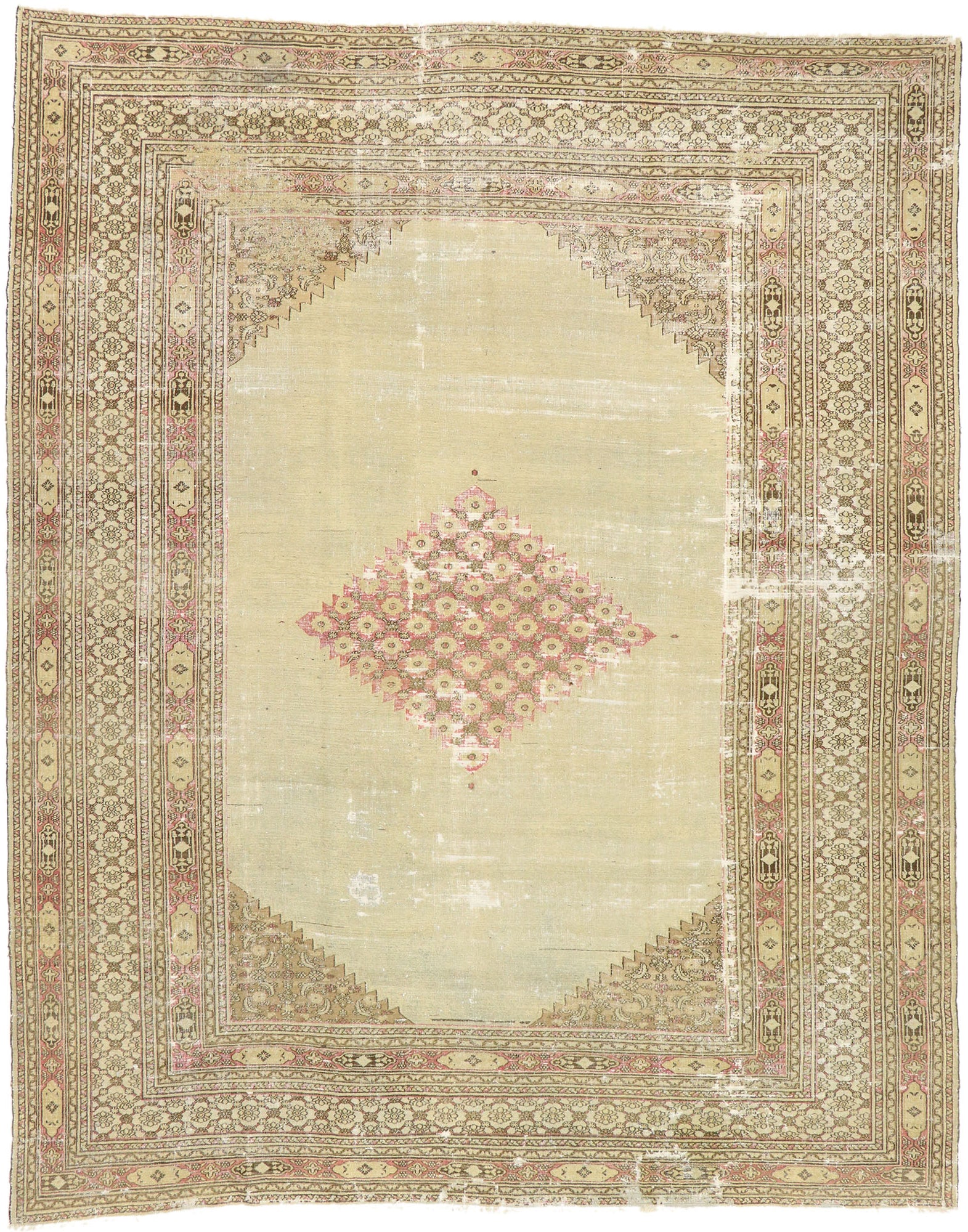 10 x 13 Antique Persian Khorassan Rug 73072