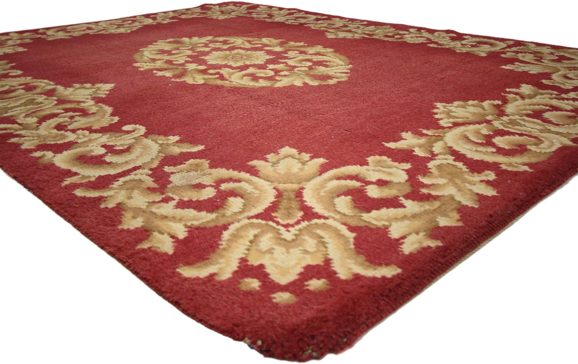 6 x 8 Antique Spanish Savonnerie Rug 73073
