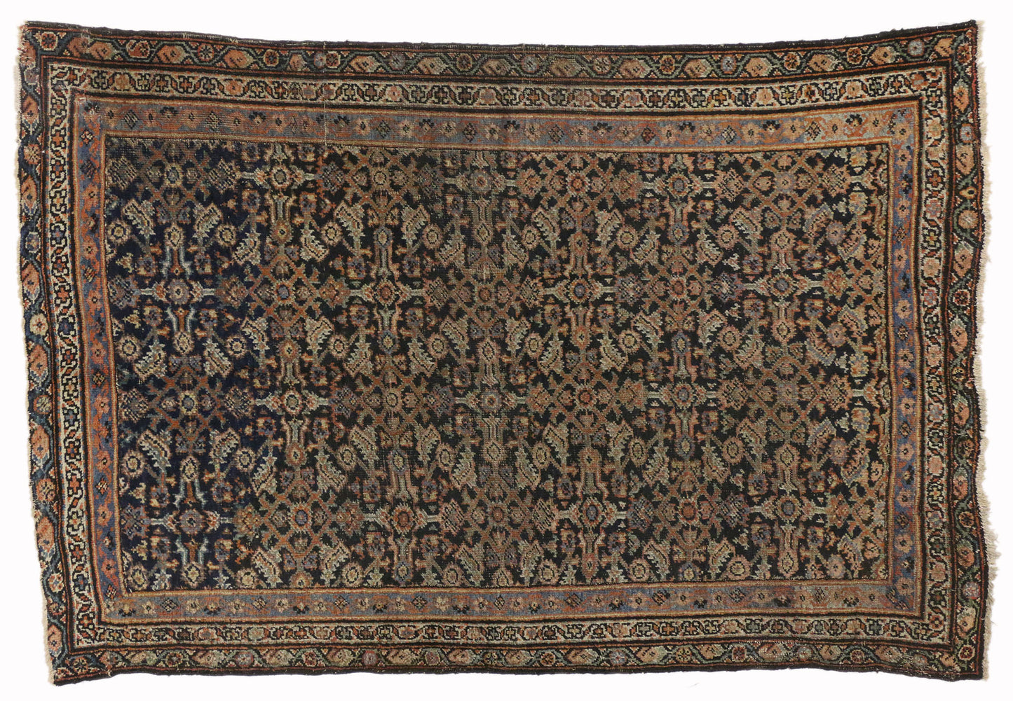 5 x 7 Antique Persian Mahal Rug 73074