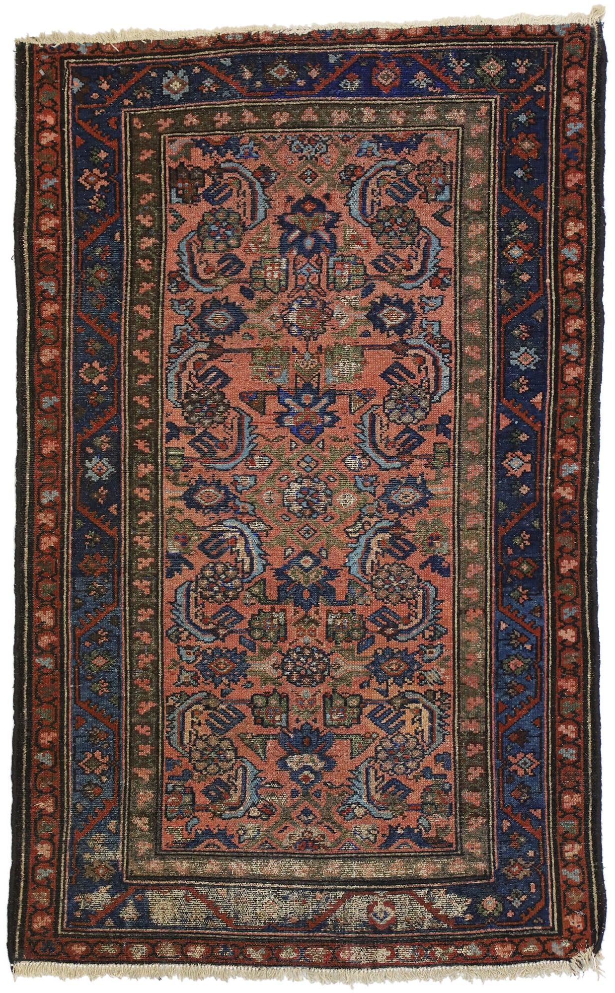 3 x 5 Antique Persian Lilihan Rug 73082