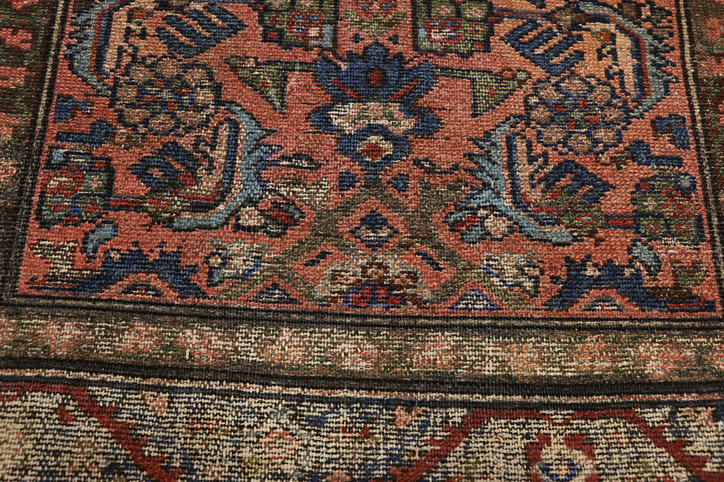 3 x 5 Antique Persian Lilihan Rug 73082
