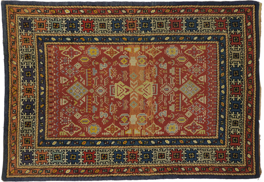 7 x 9 Antique Spanish Rug 73089