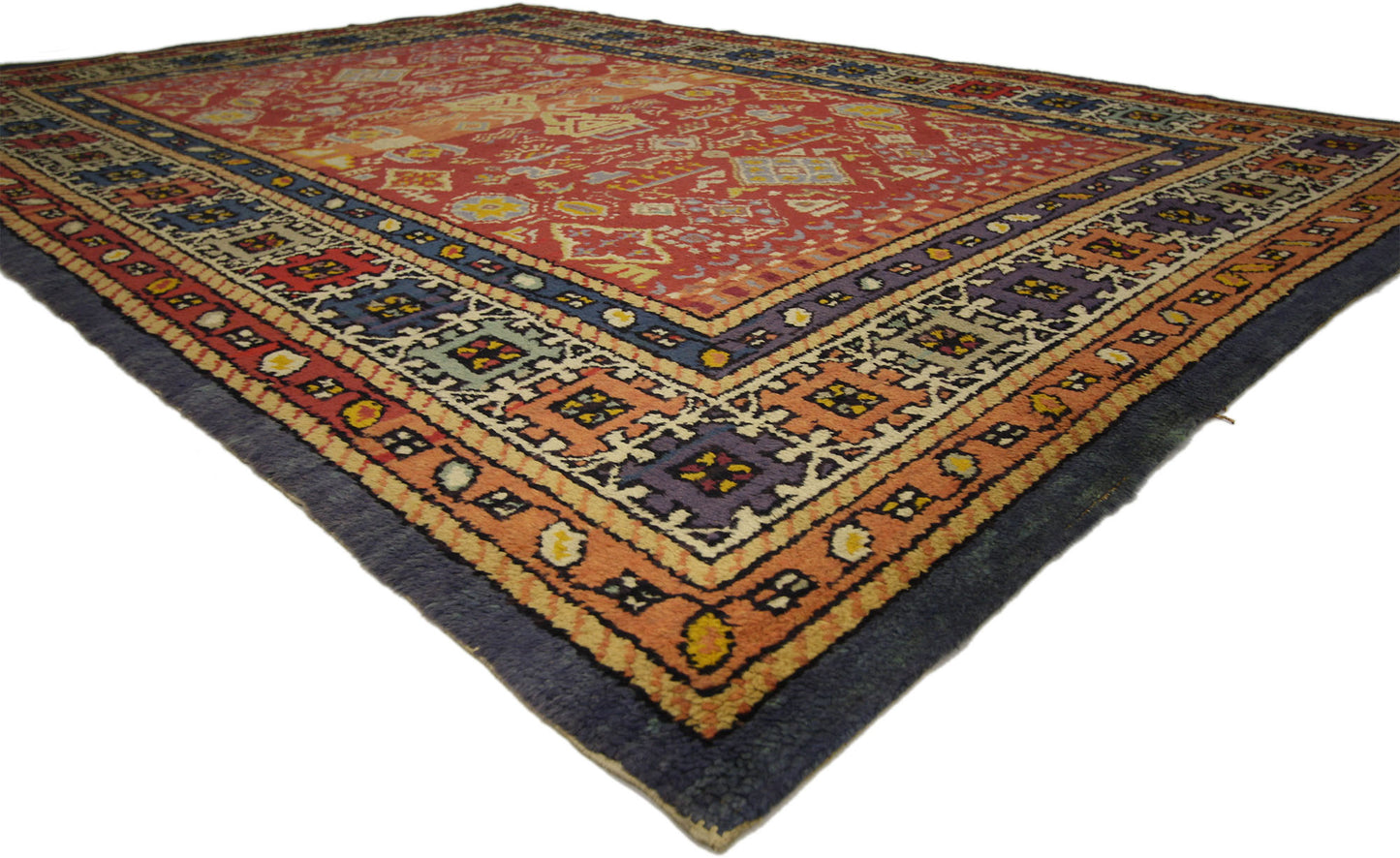 7 x 9 Antique Spanish Rug 73089