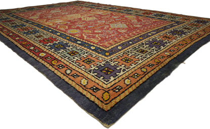7 x 9 Antique Spanish Rug 73089