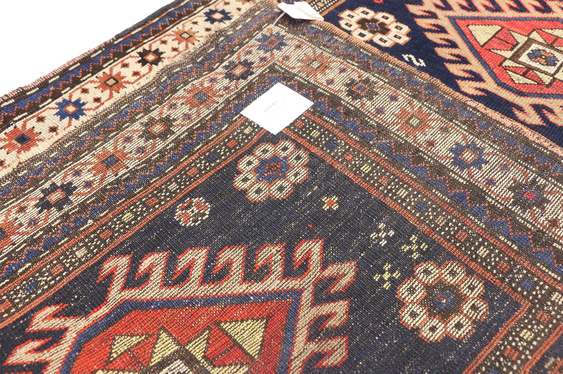 3 x 5 Antique Caucasian Kazak Rug 73094