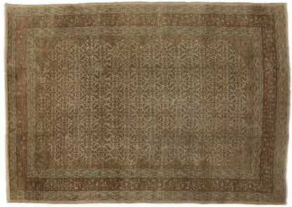 10 x 14 Antique Persian Tabriz Rug 73097