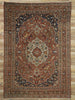 9 x 13 Antique Persian Tabriz Rug 73111
