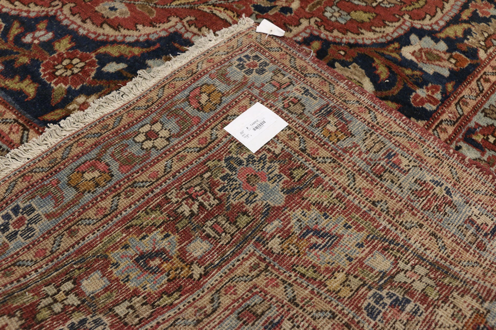 9 x 13 Antique Persian Tabriz Rug 73111