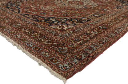 9 x 13 Antique Persian Tabriz Rug 73111