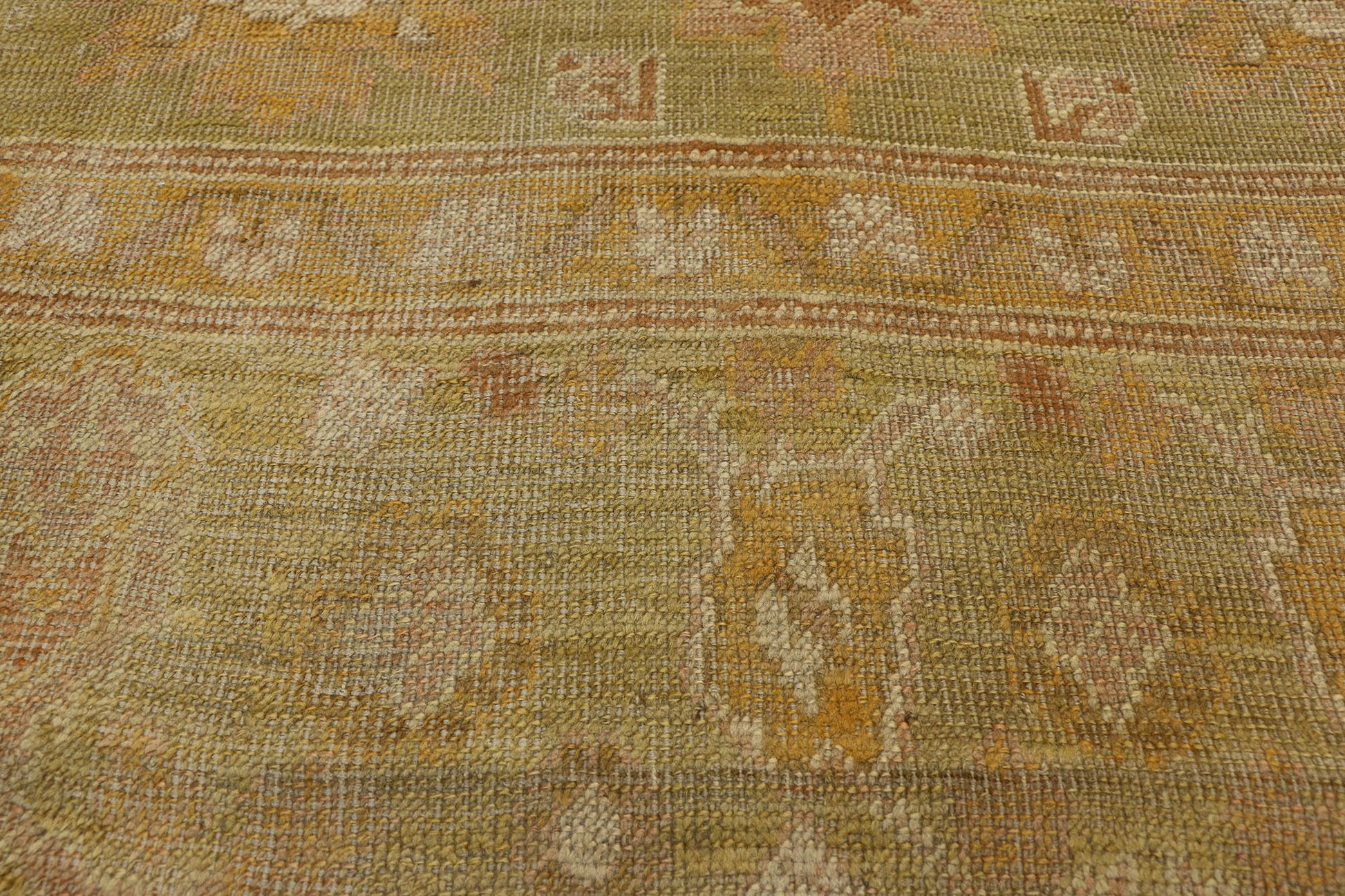 9 x 13 Antique Turkish Oushak Rug 73138