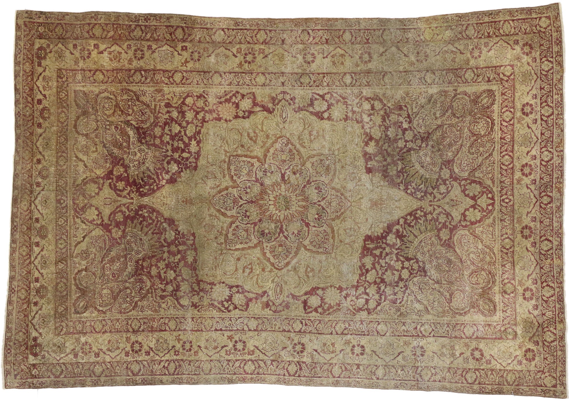 4 x 6 Antique Turkish Hereke Rug 73148