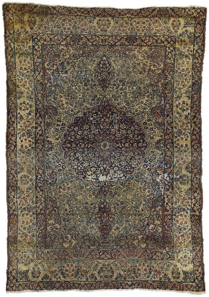 4 x 6 Antique Persian Kermanshah Rug 73167
