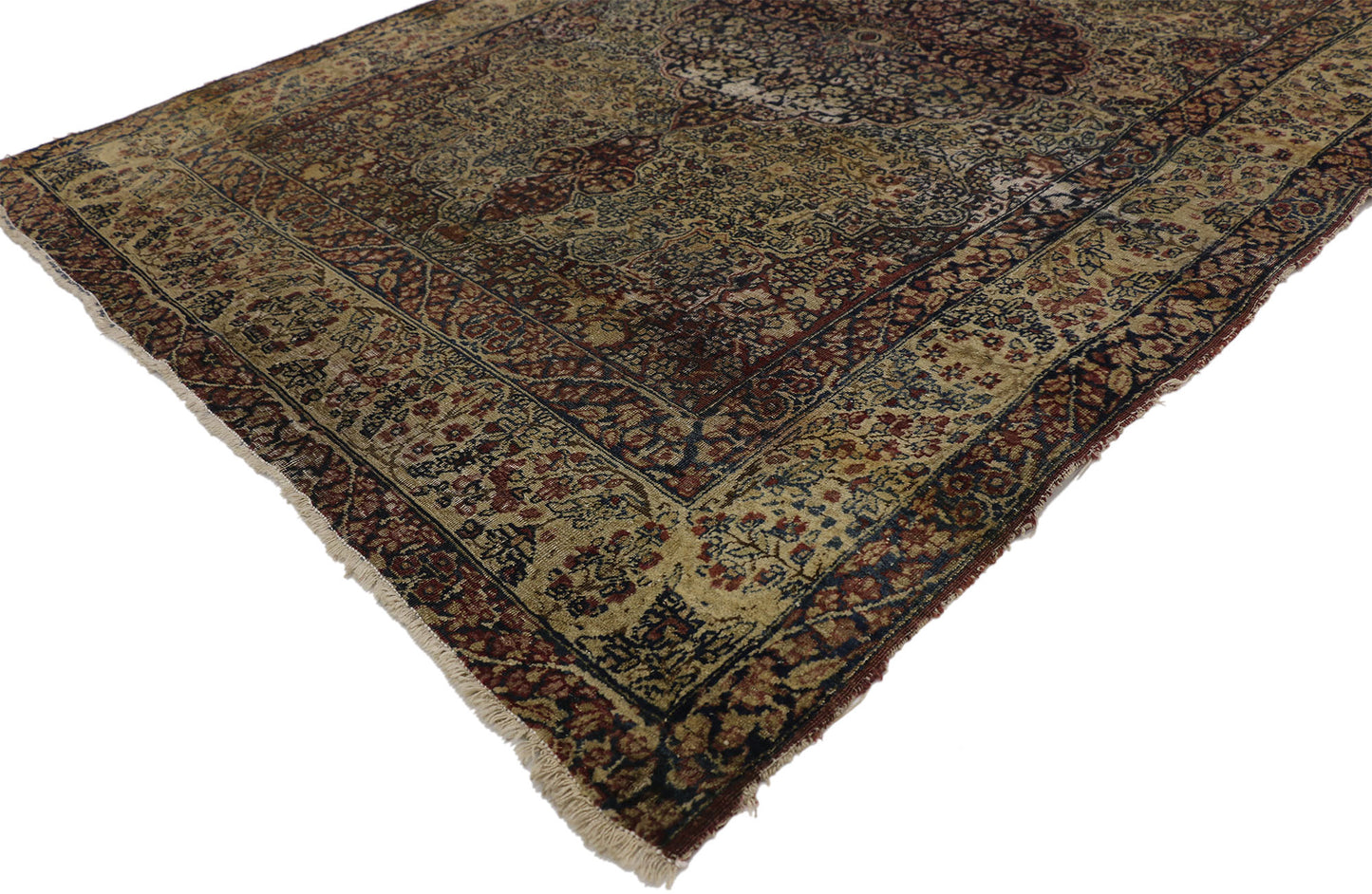 4 x 6 Antique Persian Kermanshah Rug 73167