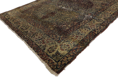 4 x 6 Antique Persian Kermanshah Rug 73167
