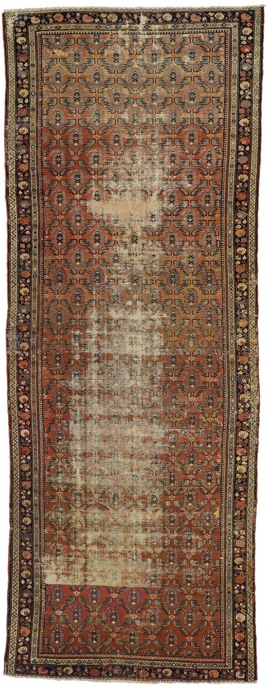 6 x 16 Antique Persian Hamadan Rug 73169