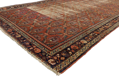 6 x 16 Antique Persian Hamadan Rug 73169