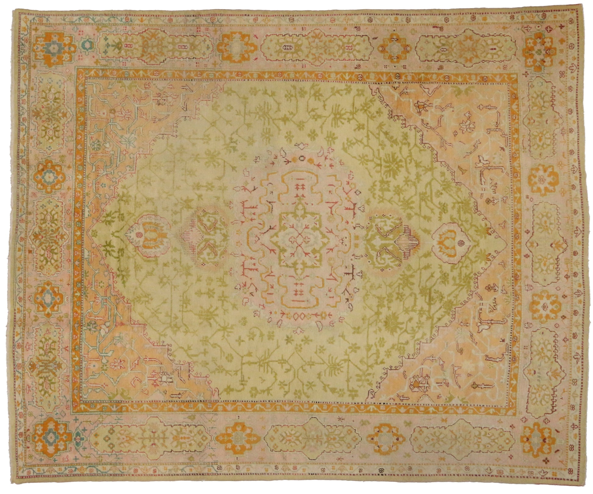 13 x 16 Antique Oushak Rug 73176