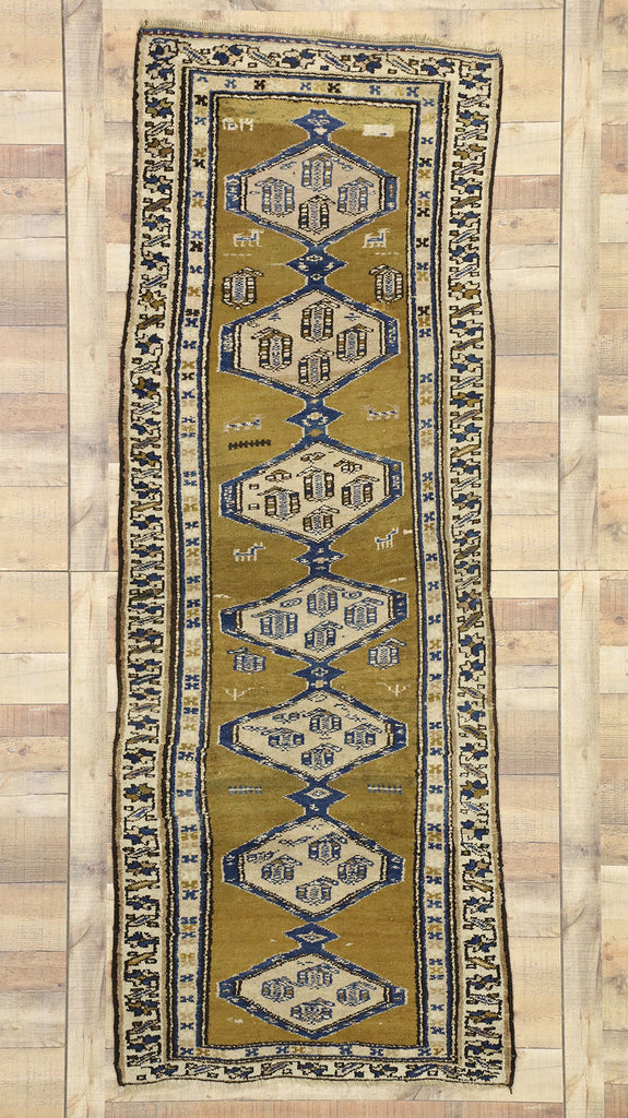 3 x 8 Antique Persian Sarab Rug 73198