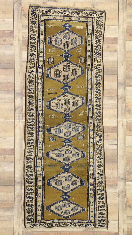 3 x 8 Antique Persian Sarab Rug 73198