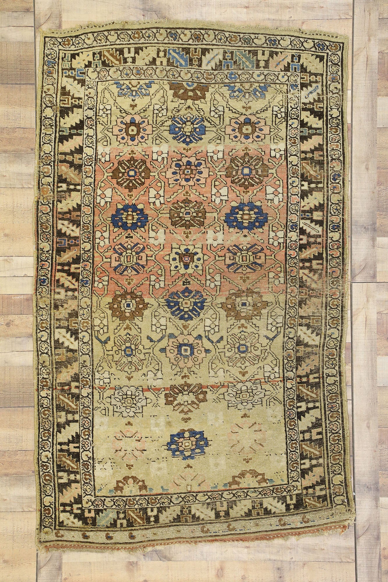 4 x 7 Antique Persian Bijar Rug 73214