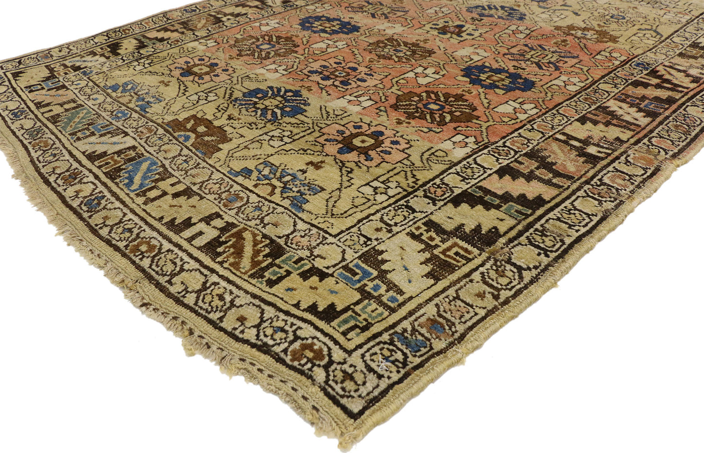 4 x 7 Antique Persian Bijar Rug 73214