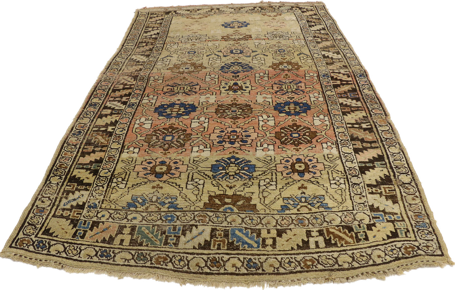 4 x 7 Antique Persian Bijar Rug 73214