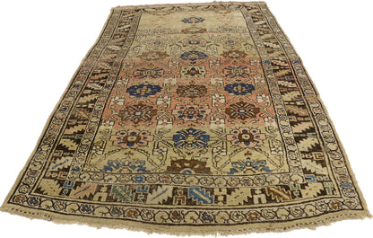 4 x 7 Antique Persian Bijar Rug 73214