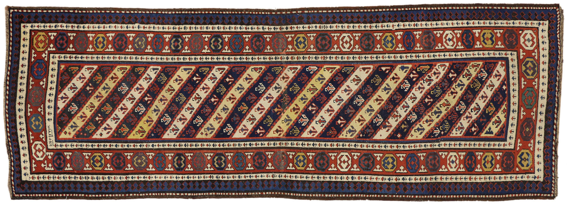 3 x 10 Antique Caucasian Kuba Rug 73235