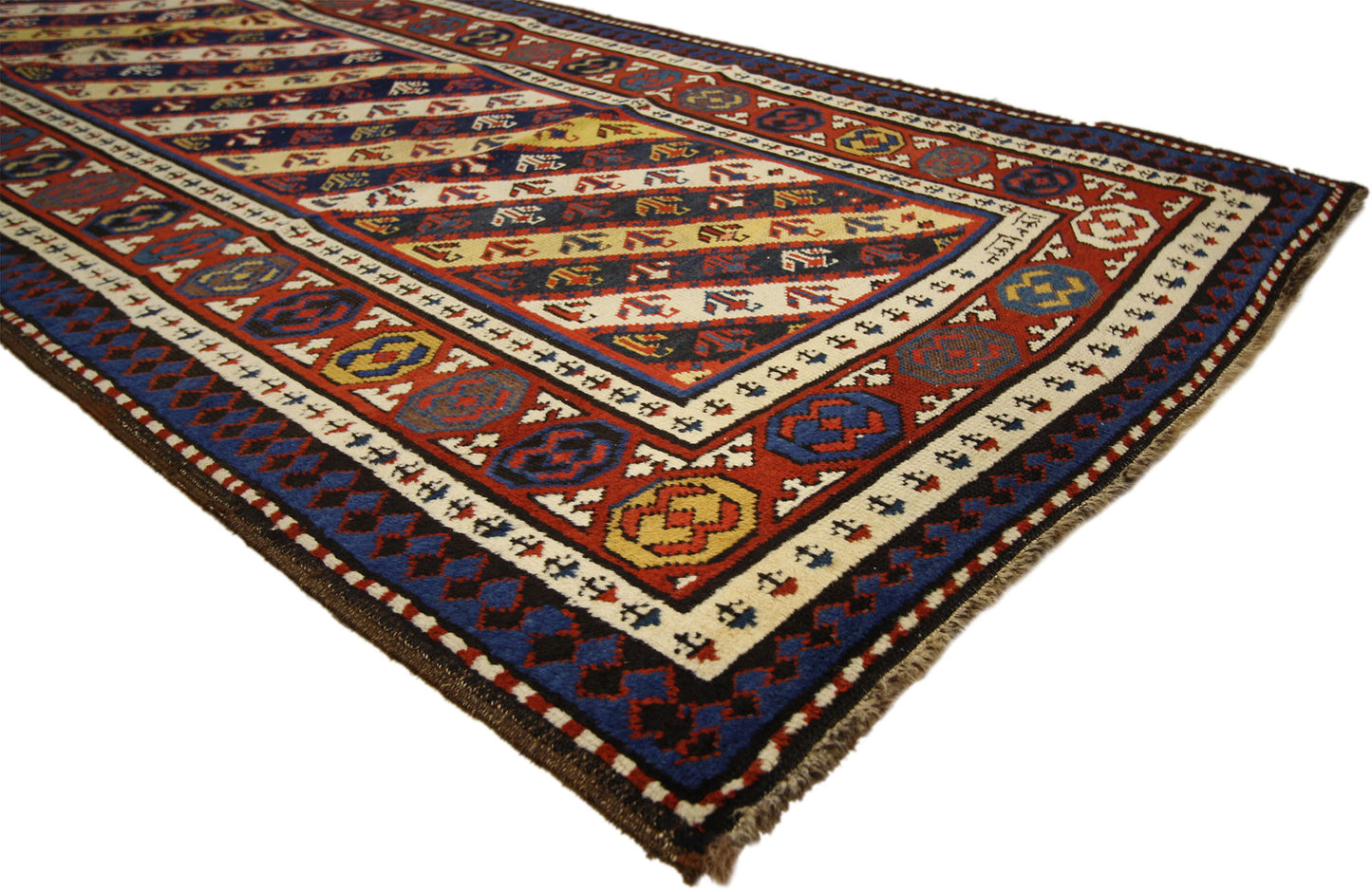 3 x 10 Antique Caucasian Kuba Rug 73235
