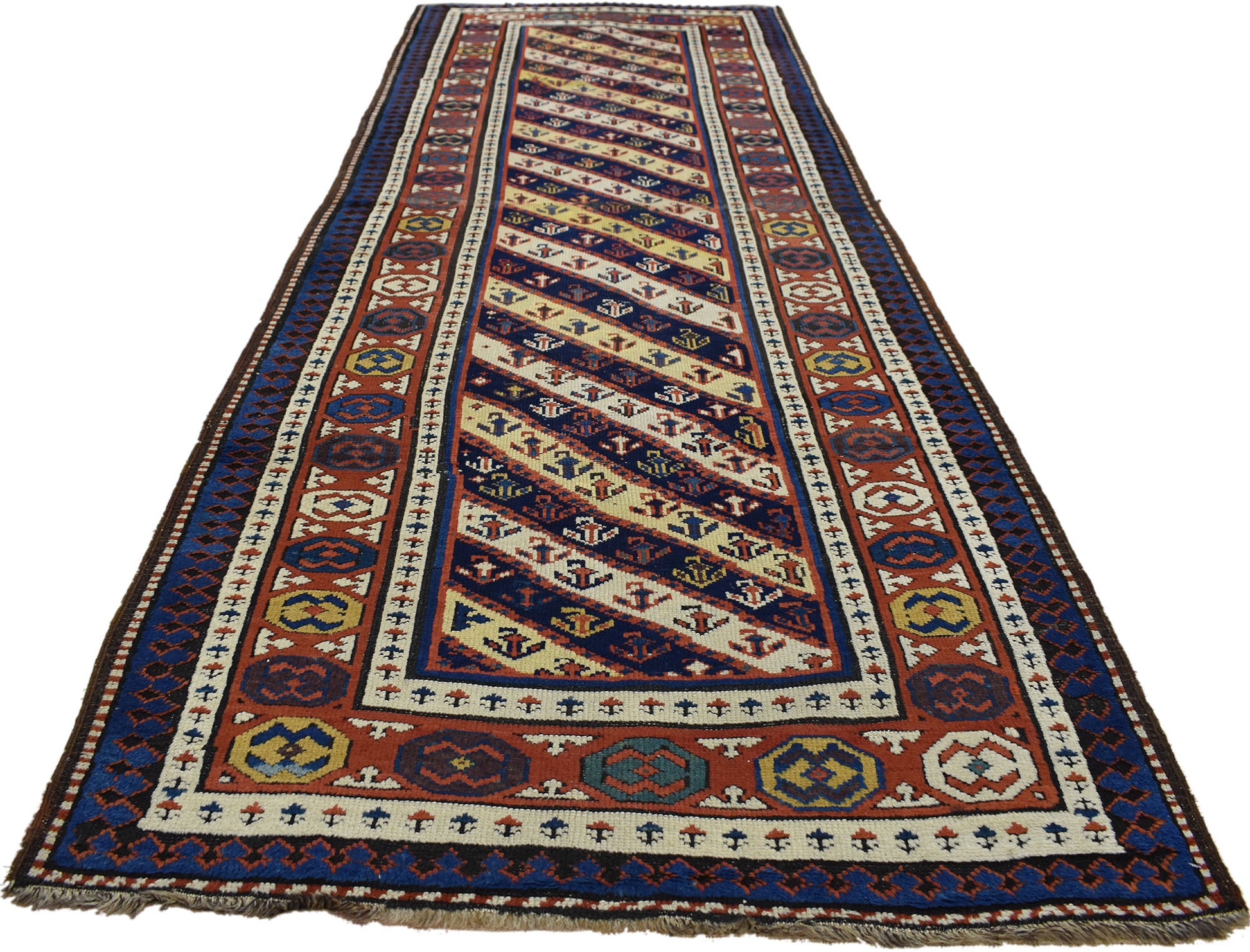 3 x 10 Antique Caucasian Kuba Rug 73235